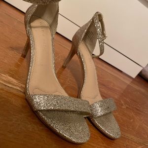 Gold Glitter Heels